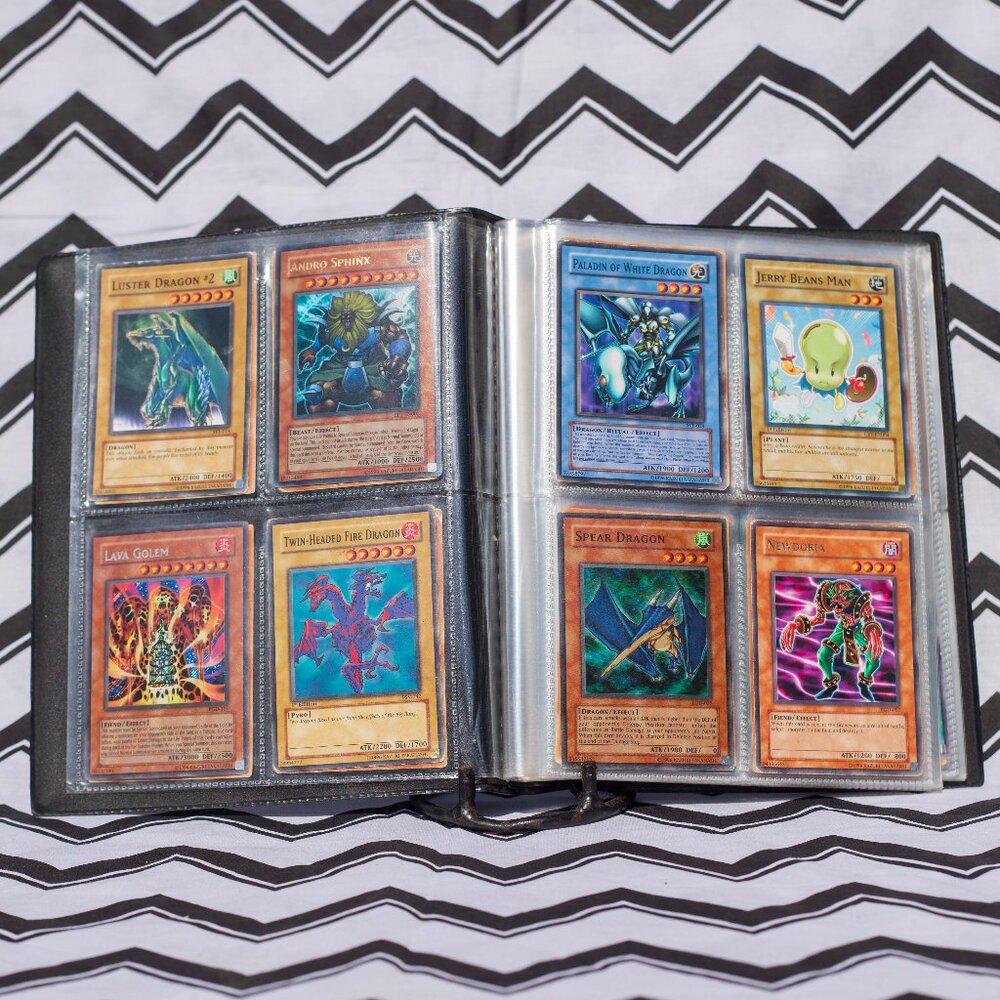 1996 Yu-Gi-Oh! Card Lot & Collector's Binder | Konami TCG Vintage Spell Book